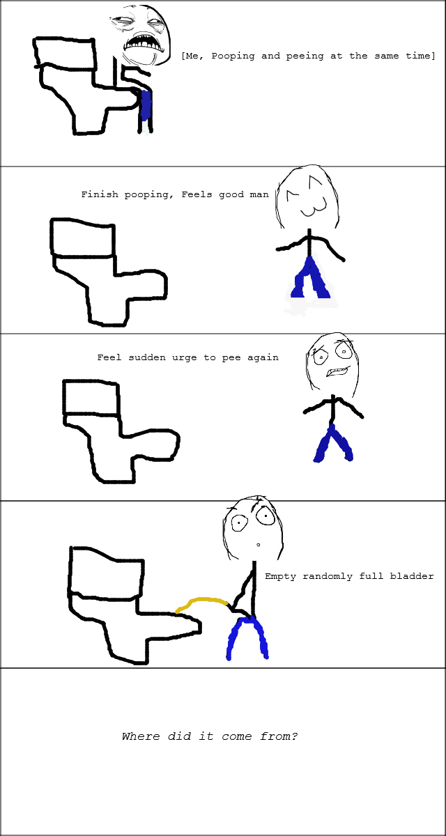 Peeing at the same time